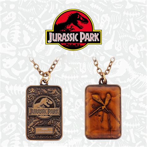 Jurassic Park Mosquito in Amber Necklace - Only 9995 Worldwide