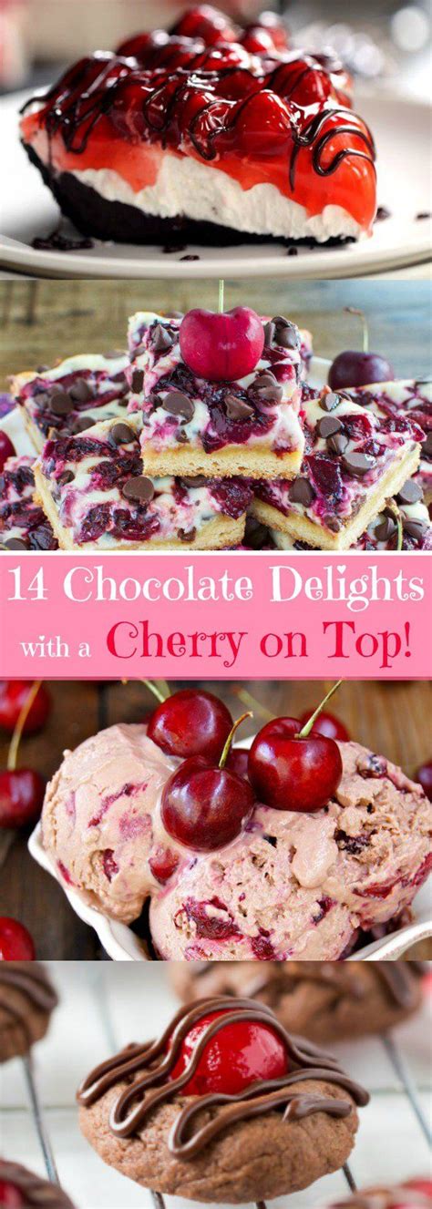 14 Cherry Chocolate Desserts you HAVE to Make!! | Yummy food dessert, Chocolate delight, Dessert ...