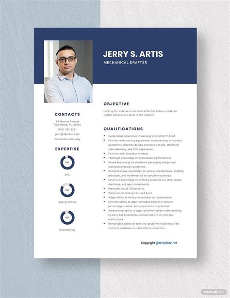 FREE Drafter Resume Templates - Download in Word, Apple Pages | Template.net