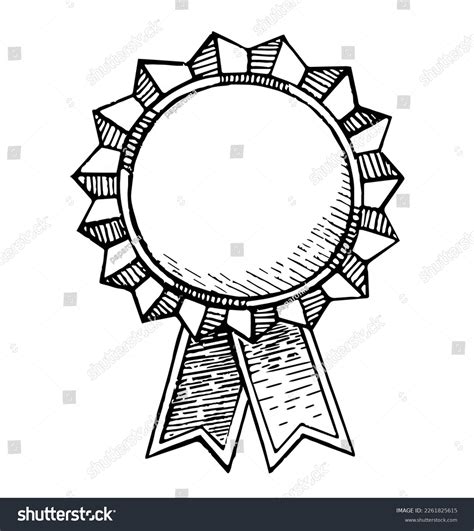 Doodle Style Award Ribbon Vector Sketch Stock Vector (Royalty Free ...