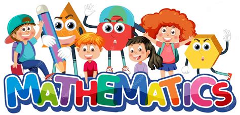 Premium Vector | Children cartoon character with math and number theme