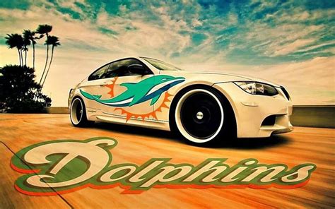 Miami Dolphin's Car | Miami dolphins cheerleaders, Miami dolphins ...