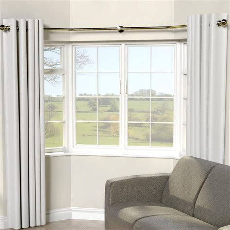 Curtain Poles | Bay window, Bay window curtains, Bay window curtain poles