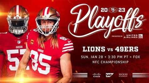 49ers Set to Host Lions in the NFC Championship Game