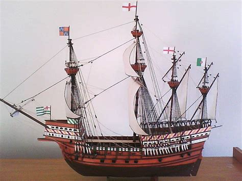 Mary Rose | Model ships, Cardboard pirate ship, Sailing ships