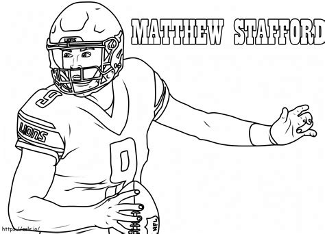 Matthew Stafford coloring page