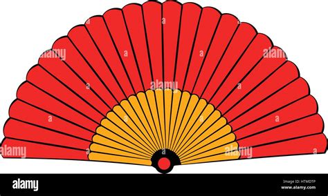 Spanish fan icon cartoon Stock Vector Art & Illustration, Vector Image: 135674246 - Alamy