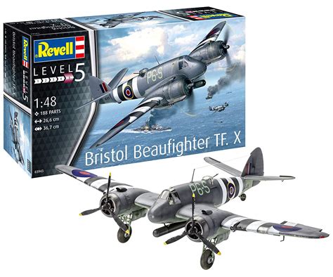 Revell Bristol Beaufighter TF.X Model Kit, 1:48 Scale – TopToy