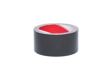 Premium Photo | Duck tape, black color isolated on white