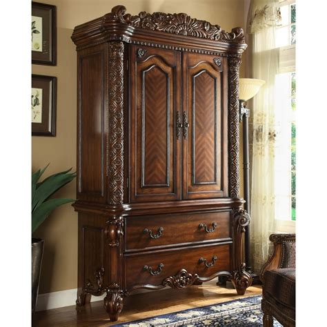 Acme Furniture Vendome TV Armoire - Cherry - Walmart.com - Walmart.com