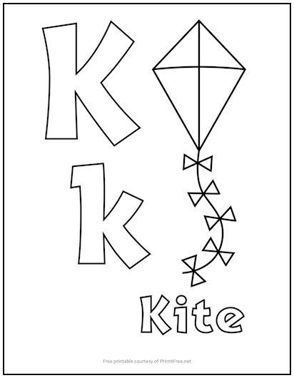 Free Printable Letter K Coloring Pages