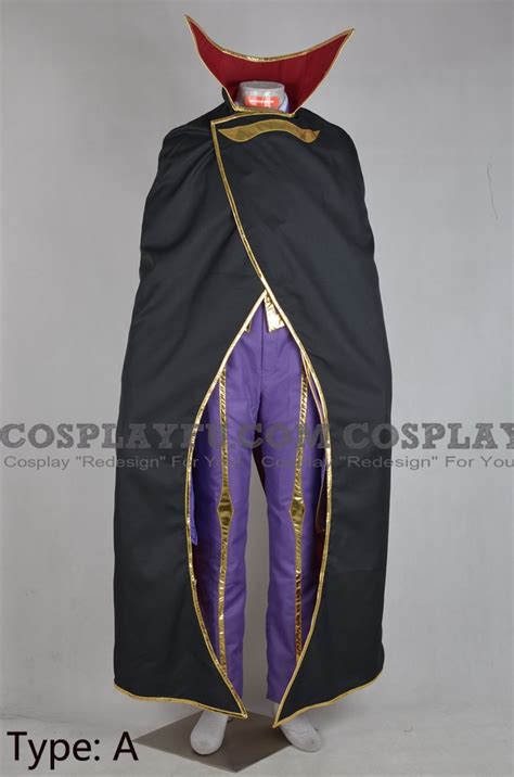 Custom Lelouch Cosplay Costume (with Cloak) from Code Geass - CosplayFU.com