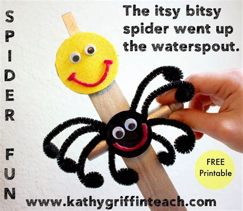 Itsy Bitsy Spider Language Fun | Nursery rhyme crafts, Nursery rhymes ...