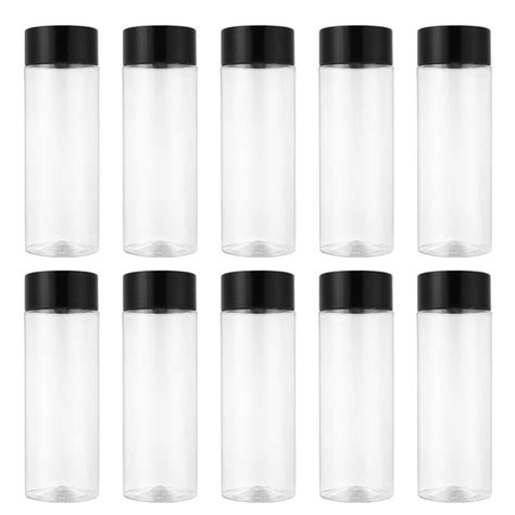 LIYUNMIAO 10pcs Mini Fridge Plastic Bottles with Caps - Reusable ...