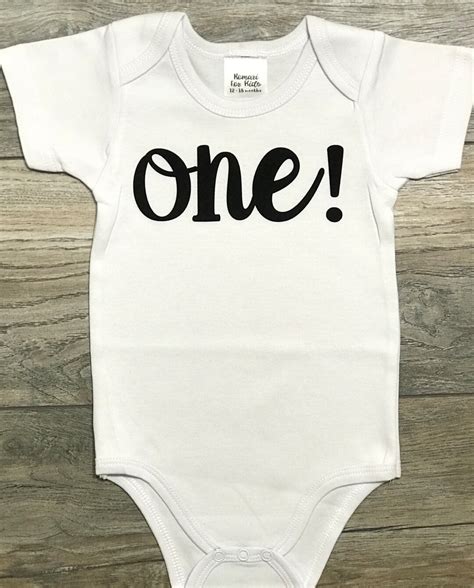 One 1st Birthday Outfit First Birthday Bodysuit Boys and Girls Black and White - Etsy