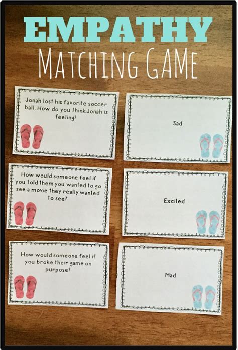 Empathy Game With Scenario Matching Cards | Teaching empathy, Social skills lessons, Empathy ...