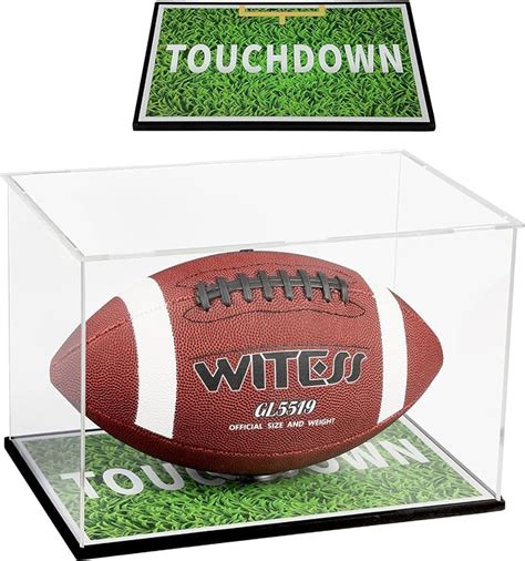 Amazon.com: Football Display Case Full Size, Clear Acrylic Box with ...