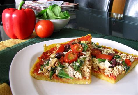 Polenta pizza crust recipe | Tofu ricotta, Delicious healthy recipes ...