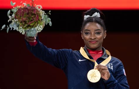 Simone Biles' 23rd medal in world championships ties record