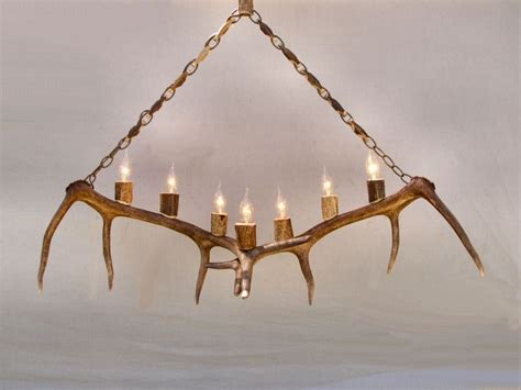 Double Elk Antler Chandelier! | Chandelier, Idées pour la maison, Déco maison