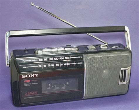 Vintage 1980s Cassette Player Radio AM/FM Tape Recorder - Etsy