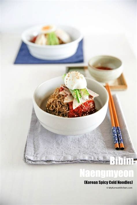 Bibim Naengmyeon (Korean Spicy Cold Noodles) - My Korean Kitchen