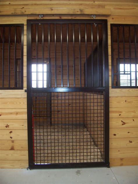 Custom Stall Door with Grills and Mesh | Barn stalls, Horse stalls doors, Diy horse barn