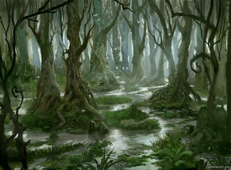 ArtStation - Swamp, Lino Drieghe