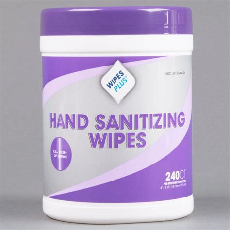 WipesPlus Hand Sanitizing Wipes - 240/Canister