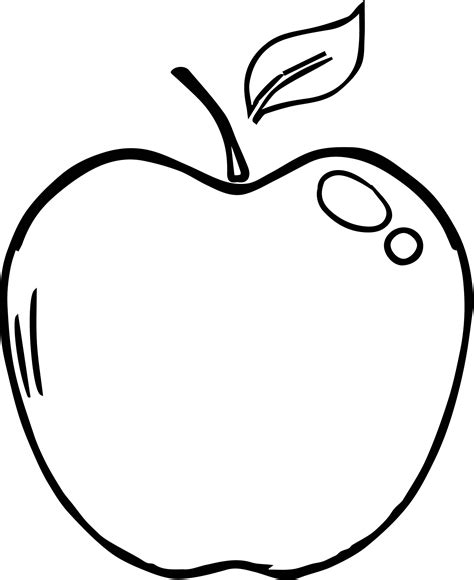 Apple Printable Coloring Pages