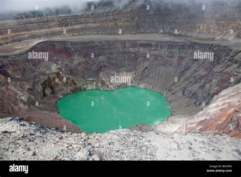 Santa Ana Volcano, Crater Lake, Cerro Verde, El Salvador Stock Photo ...