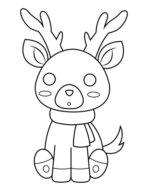 80 Cute Reindeer Coloring Pages Latest HD - Coloring Pages Printable