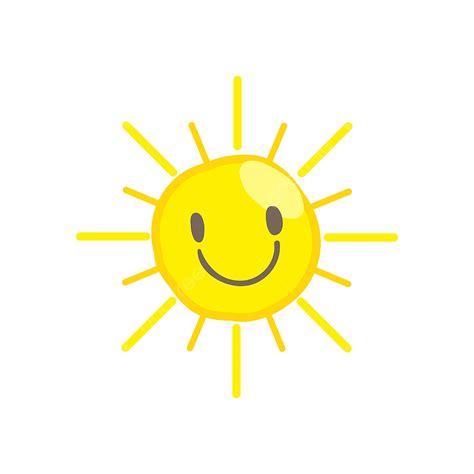 Sun Smile Clipart Transparent Background, Cute Smile Sun Vector ...