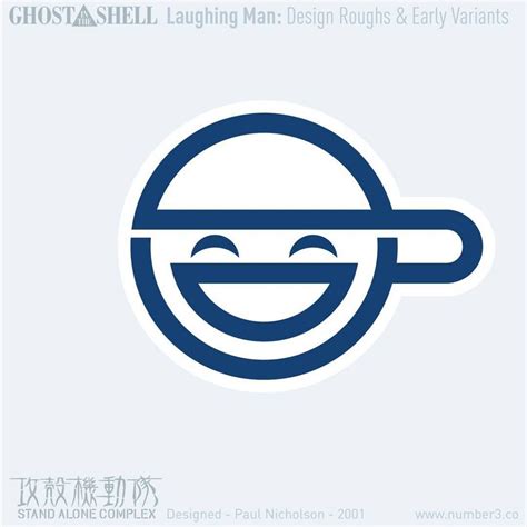 Early laughing man logo | Image