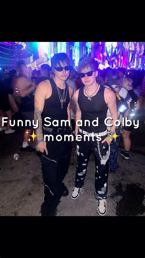 Some of the best Sam and Colby moments lol in 2024 | Sam and colby, Sam and colby fanfiction, Colby