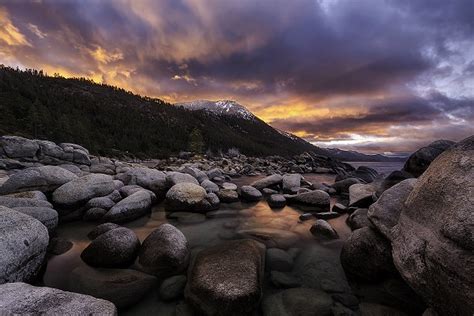 Mountain River Sunset - ccPixs.com