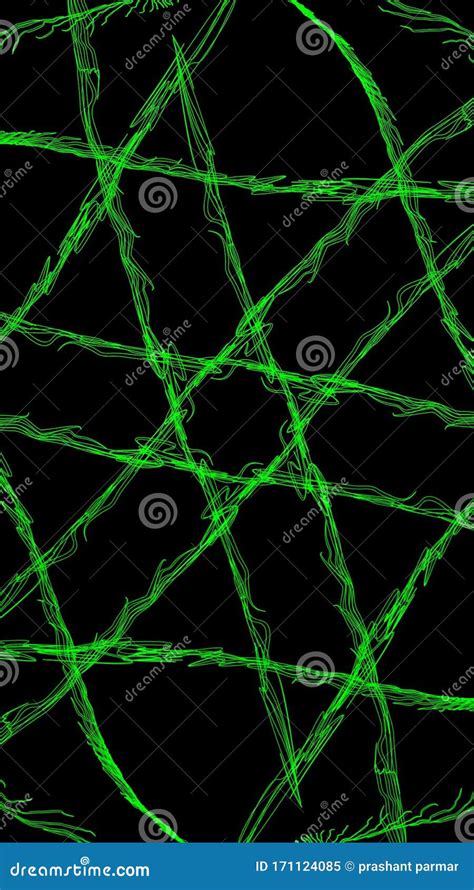 Neon Green Geometric Designs, Black Background Wallpaper Stock ...