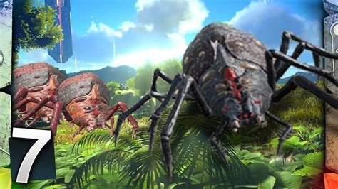 ARK: Survival Evolved Ragnarok - GIANT SPIDERS! - YouTube