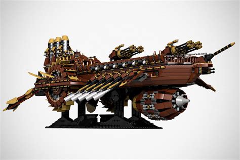 Custom LEGO Steampunk Battleship Really Should Be An Official LEGO Set!