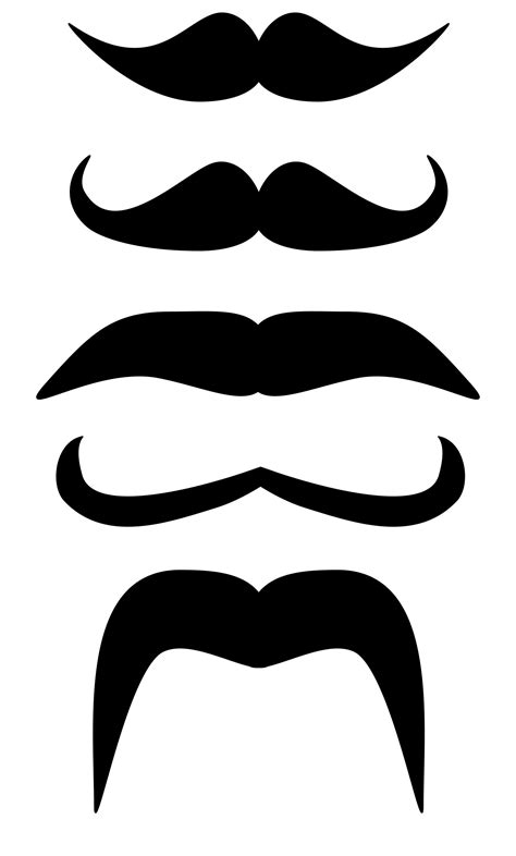 Printable Mustaches - Printable Word Searches