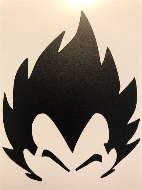 Vegeta Silhouette Vinyl Decal | Dragon ball super art, Goku decal ...