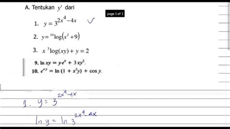 Contoh Soal Turunan Fungsi Eksponensial - Bakti Soal