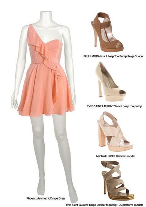 Which Shoes Go With Peach Dress | Peach dress, Peach color dress, Dresses