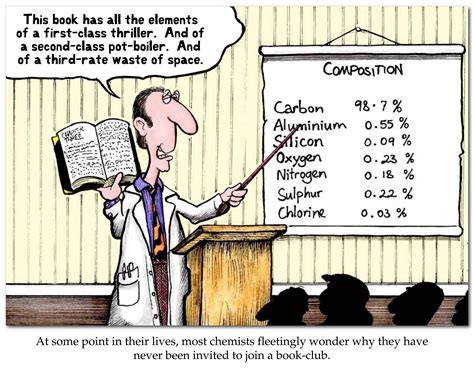 A Chemist reviews a book ... | Chemistry humor, Chemistry, Science cartoons