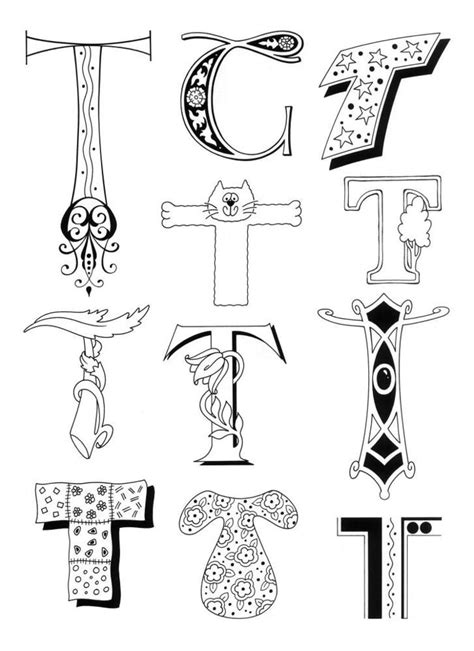 LETTER T | Lettering alphabet, Letters, Lettering