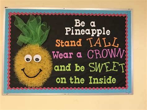 September Back to School Bulletin Board...Be a Pineapple! | Back to school bulletin boards ...