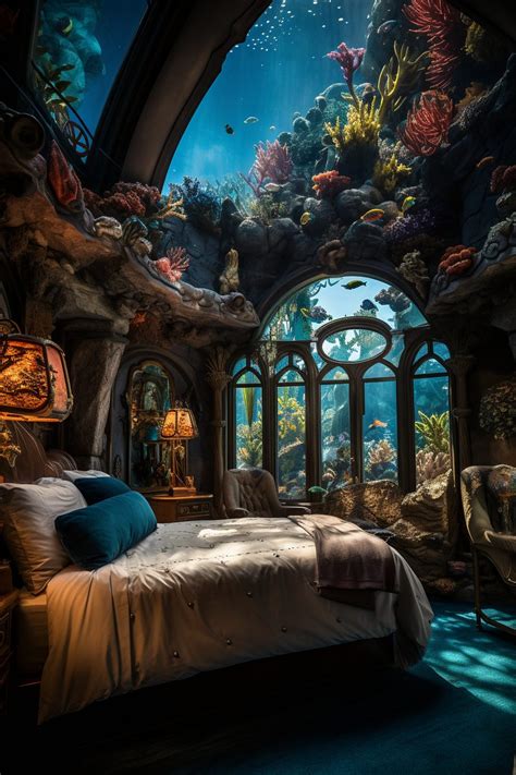 An Underwater Bedroom With An Incredible View