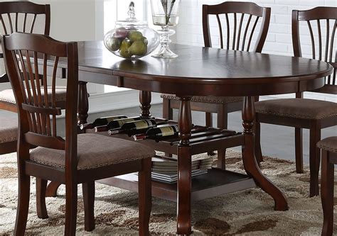 Bixby Espresso Oval Extendable Dining Table from New Classic | Coleman ...
