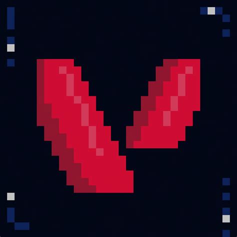 Beginner Pixel Art- V For Valorant by SilverReaver7 on DeviantArt