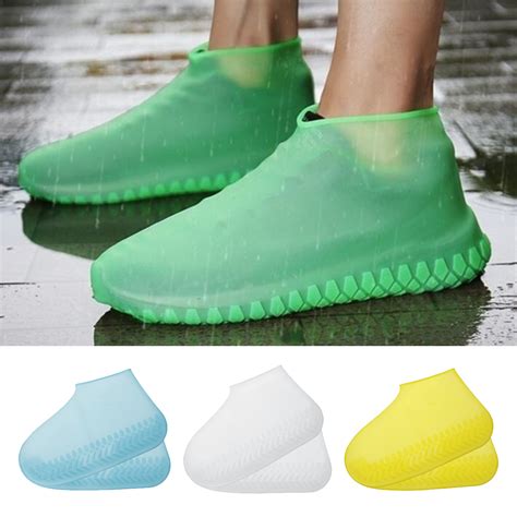 Luminous Waterproof Shoe Covers Silicone Non-Slip Overshoes Shoes ...